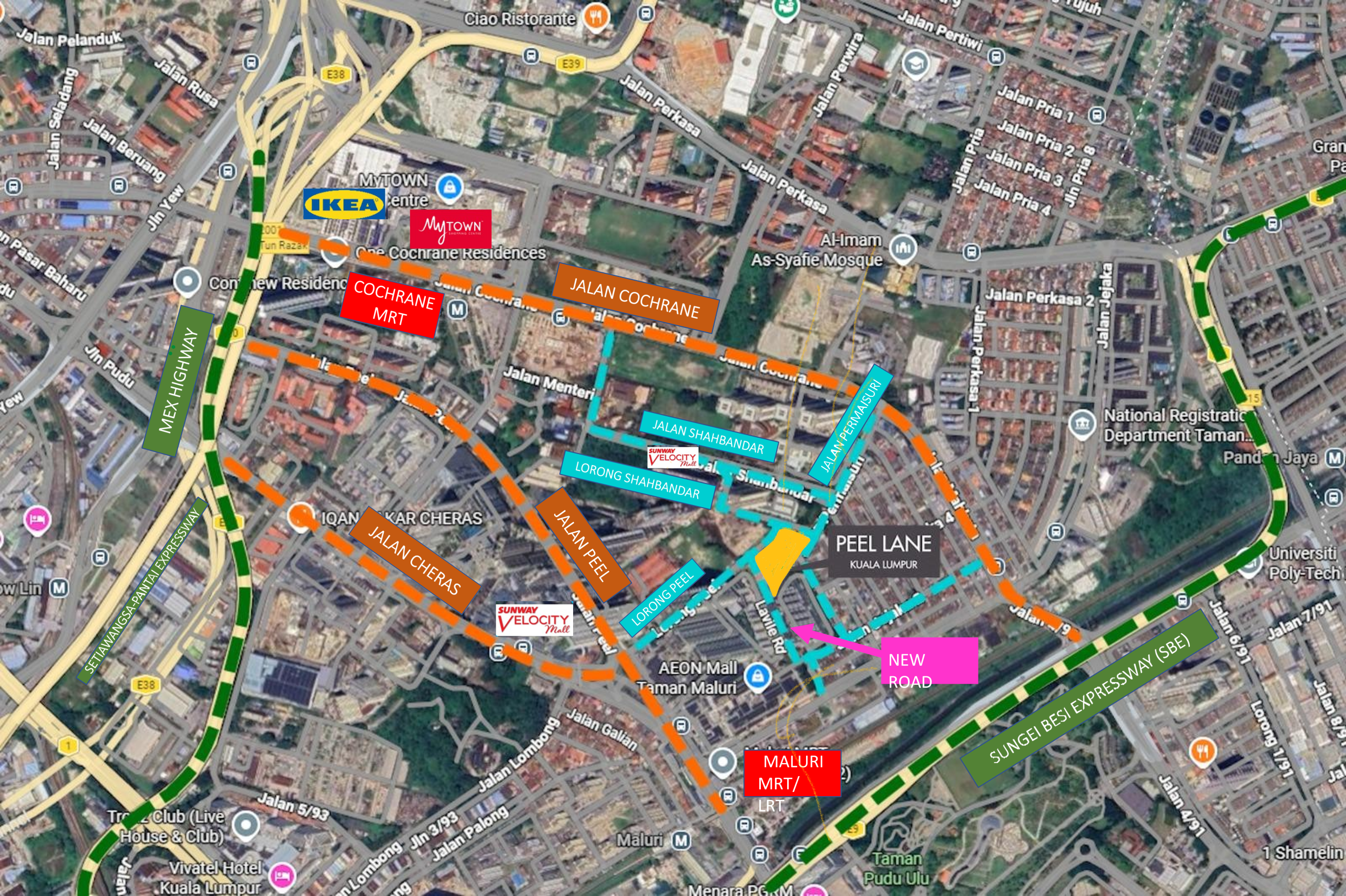 Peel Lane Location Details